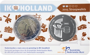 Holland Coincard 2015 met zilveren penning
